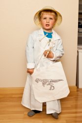 Andrew's Paleontologist costume