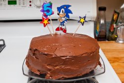 Will's Sonic triple chocolate cake