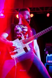 Ryan Postlethwait (Mega Beardo) rocking the NES guitar 3