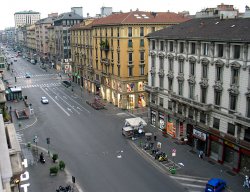 View from our Milan hotel room