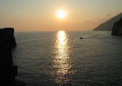 Sunset from Lord Byron's Grotto in Portovenere