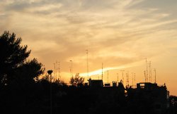Antenna sunset