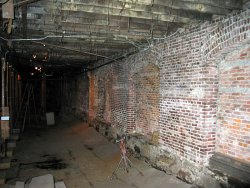 The original first floor of a building in the underground