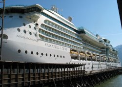 Our boat, the Radiance of the Seas