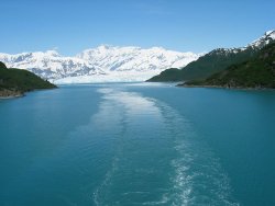 Leaving the Hubbard Glacier