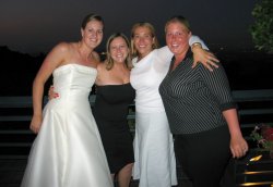 The beautiful bride, Cathy x2 and Bekki