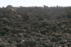 The surface of Mars. Or maybe a huge volcanic rock field