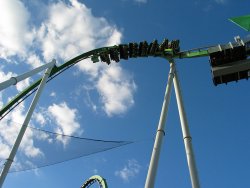 The Hulk roller coaster