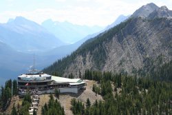 Upper terminal of the Banff Gondola