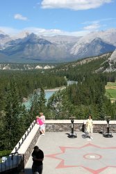 View from the Fairmont Banff Springs