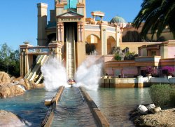 Journey to Atlantis water ride / roller coaster thing