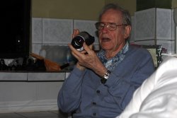 Grampie examines his night vision
