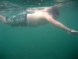 Tyler snorkeling