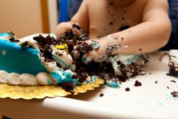 Andrew's cake destruction, continued