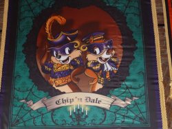 Chip and Dale Halloween banner