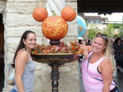 Tori and Jessie and the Mickey pumpkins 2