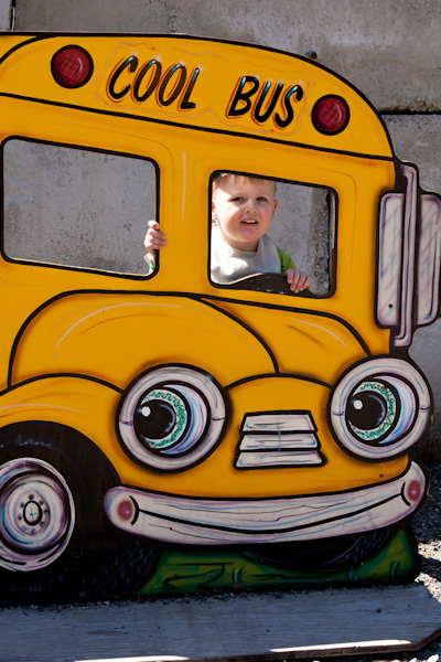 Will in the "Cool Bus"