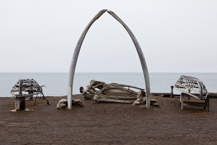 Barrow Whale Bone Arch (plus boat frames)