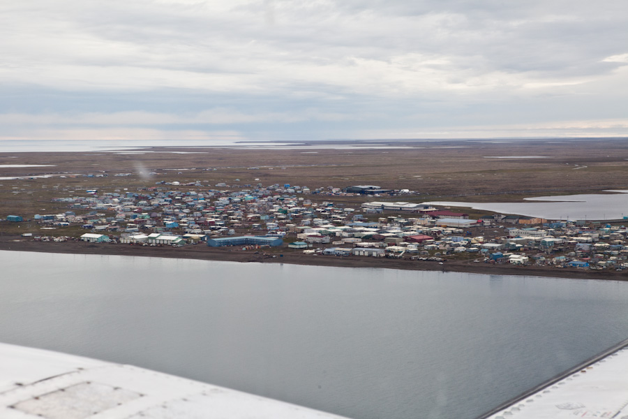 Barrow / Browerville, Alaska from the plane