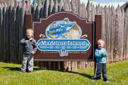 Will and Andrew on Madeline Island