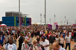 A few more people at Olympic Park