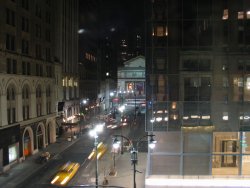 The view from our room: West (that's the NY Public Library a block away)