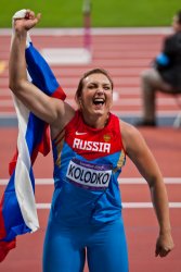 Russian Shot Putter Evgeniia Kolodko Celebrates 2
