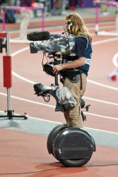 Cameraman on a Segway in the Olympic Stadium