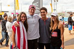 Tori and friends at the Water Polo Arena