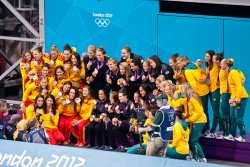 Women's Water Polo medalists
