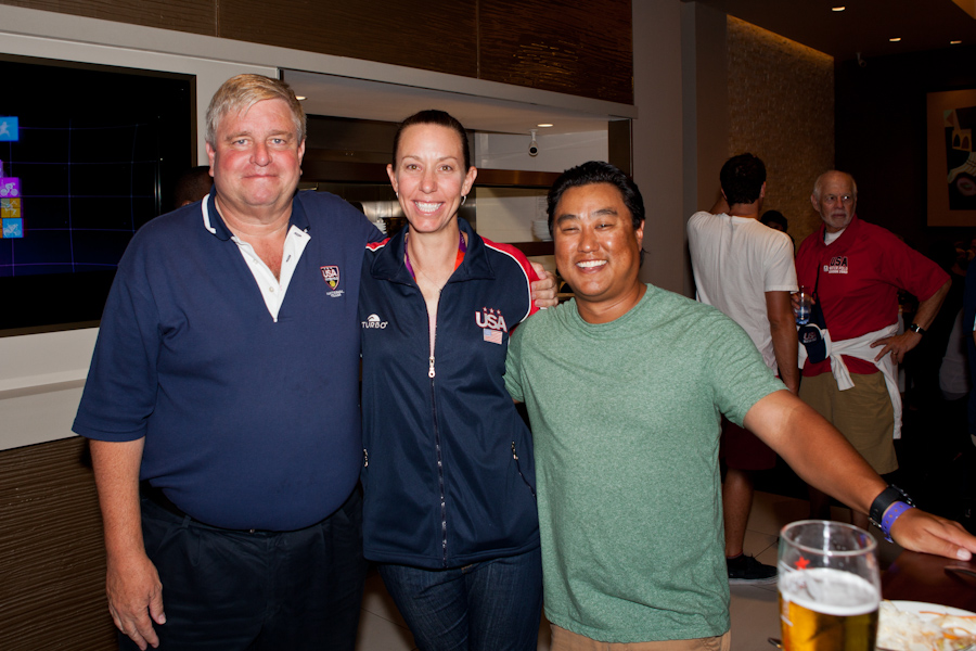 Alan, USA Women's Water Polo Assistant Coach Heather Moody and Kyle