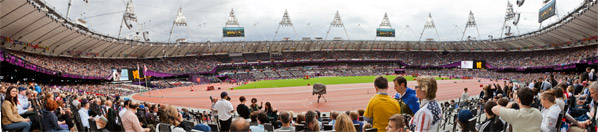 2012 Olympic Stadium Panorama from Row 9